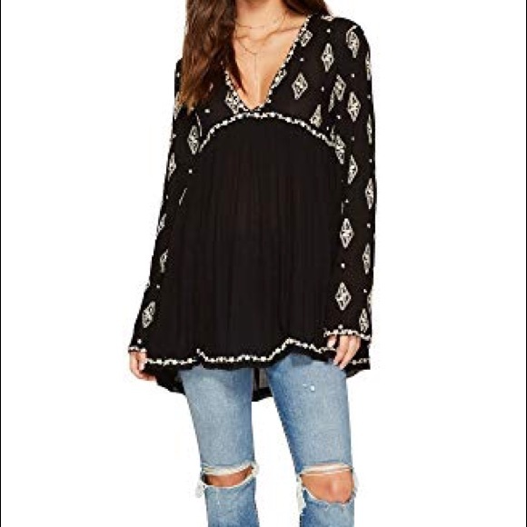 free people embroidered top/dress - Picture 3 of 6